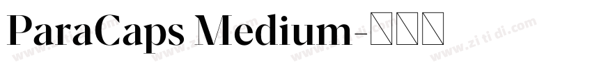 ParaCaps Medium字体转换
